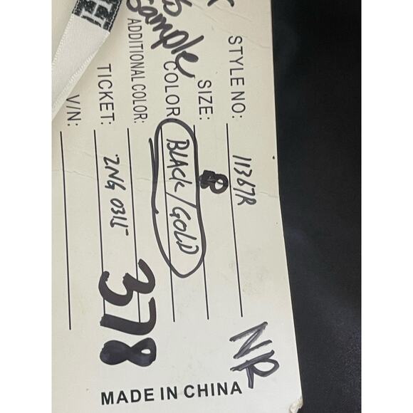 BLUSH 11367 Embellished High Neck Collar Cocktail Mini Skirt Dress Size 8 Black - Picture 6 of 6